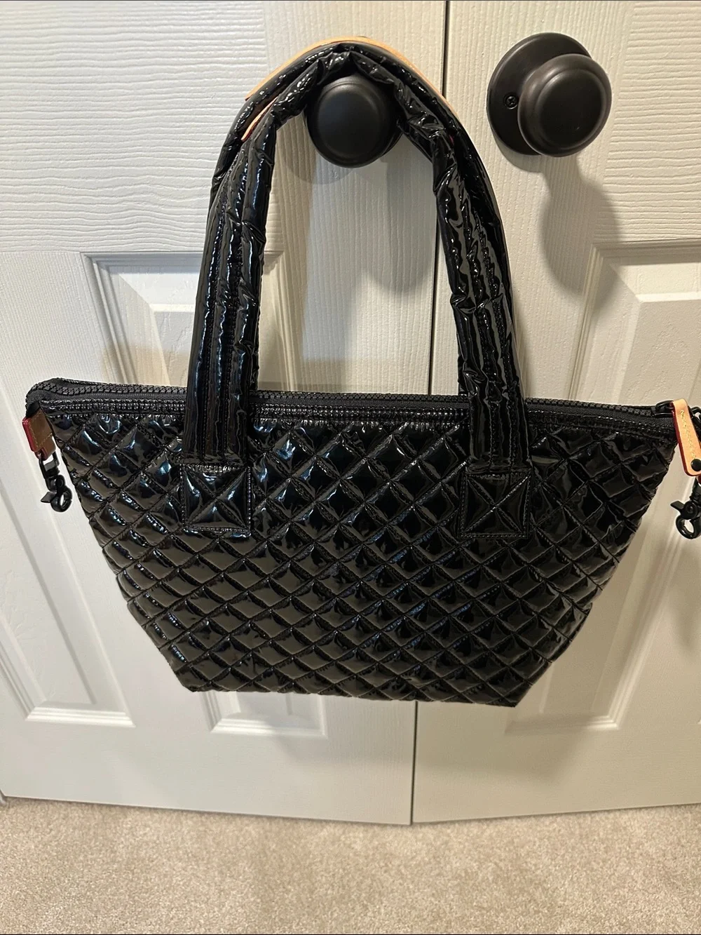MZ Wallace Medium Sutton Black Lacquer NWT